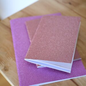 Carnet à paillettes personnalisé