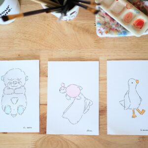 Aquarelle doudou version papier